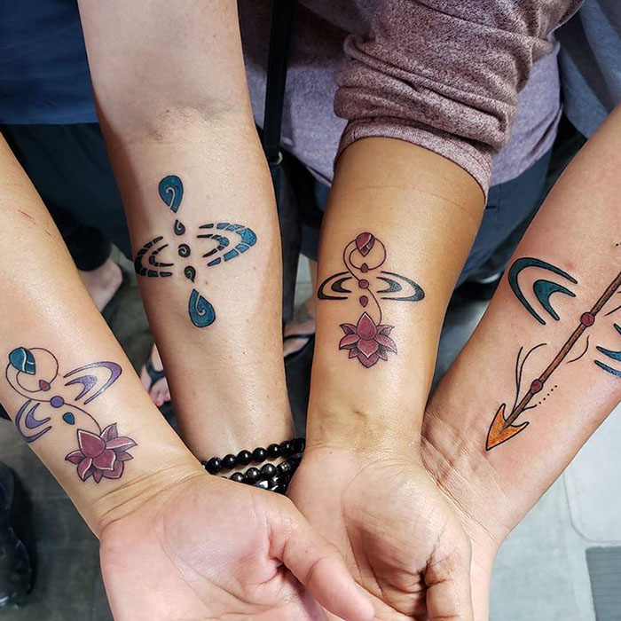 Tattoo interpretations of the mindfulness symbol